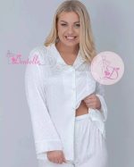 Pyjama satin 60157 Blanc – Image 2