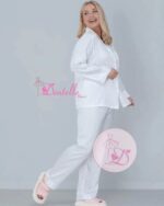 Pyjama satin 60157 Blanc – Image 9