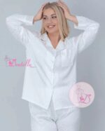 Pyjama satin 60157 Blanc – Image 8