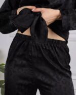 Pyjama satin 60157 Noir – Image 4