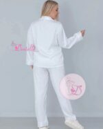 Pyjama satin 60157 Blanc – Image 7