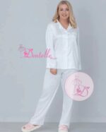 Pyjama satin 60157 Blanc – Image 5