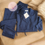 Pyjama satin 60157 Bleu nuit