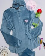 Pyjama velour PG247499 bleu – Image 3