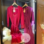 Déshabillé Long en Satin HW10023 rouge – Image 4