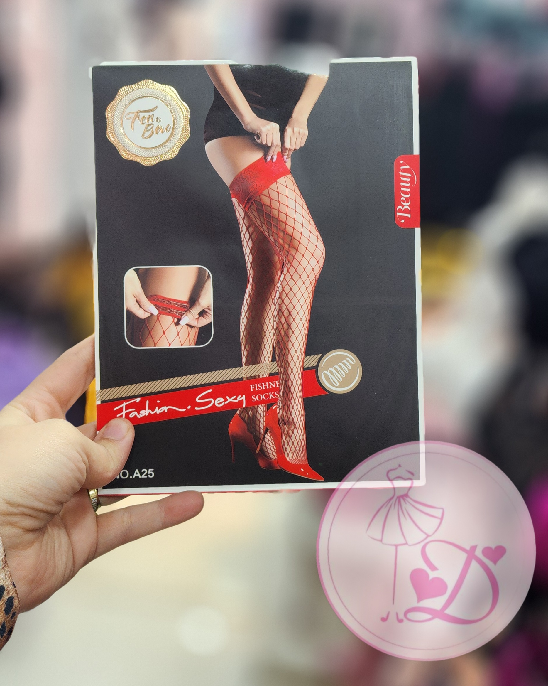 20250201_200751 Bas jarretelle résille Noir A25 – Image 1