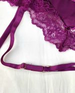 Body porte jarretelle aubergine 68022 – Image 5