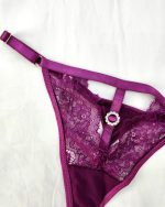 Body porte jarretelle aubergine 68022 – Image 7