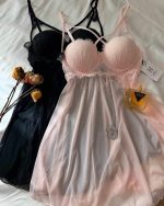 Nuisette A3904 Rose & Noir