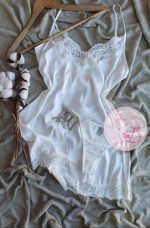 Nuisette satin HF313 Blanc