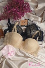 Soutien H150066 Bonnet C Bleu / Beige / Noir – Image 2