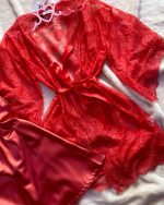 Déshabillé satin 60001 Rouge – Image 3