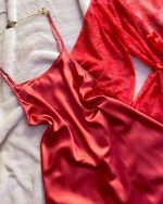 Déshabillé satin 60001 Rouge – Image 2