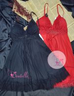 Nuisette H9336-2 Noir / Rouge