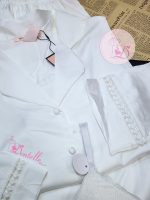 Pyjama satin HP378 Blanc