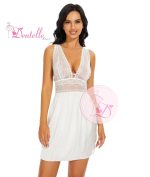 Nuisette satin HF322 Blanc