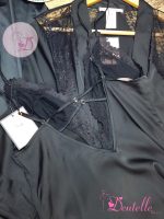 Déshabillé satin HP369 Noir