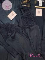 Déshabillé satin HP369 Noir
