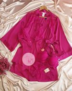 Déshabillé satin HP369 Fuschia – Image 4