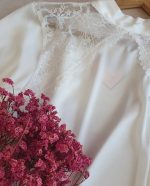 Déshabillé satin HP369 Blanc – Image 3