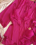 Déshabillé satin HP369 Fuschia – Image 6