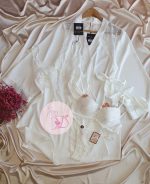 Déshabillé satin HP369 Blanc