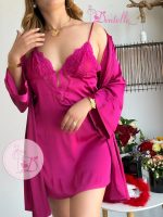 Déshabillé satin HP369 Fuschia