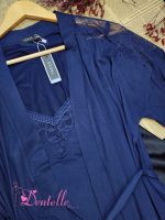 Déshabillé 7485Y Bleu nuit – Image 2
