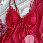 Déshabillé satin 60183 Rouge – Image 2