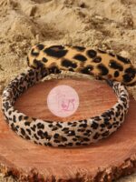 Serre tête léopard perlé