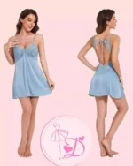 Nuisette satin HS1010 Lilas – Image 2