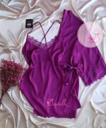 Déshabillé HW10022 Aubergine – Image 2