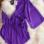 Déshabillé HW10020-1 Mauve