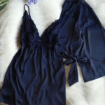 Déshabillé HW10020-1 Noir