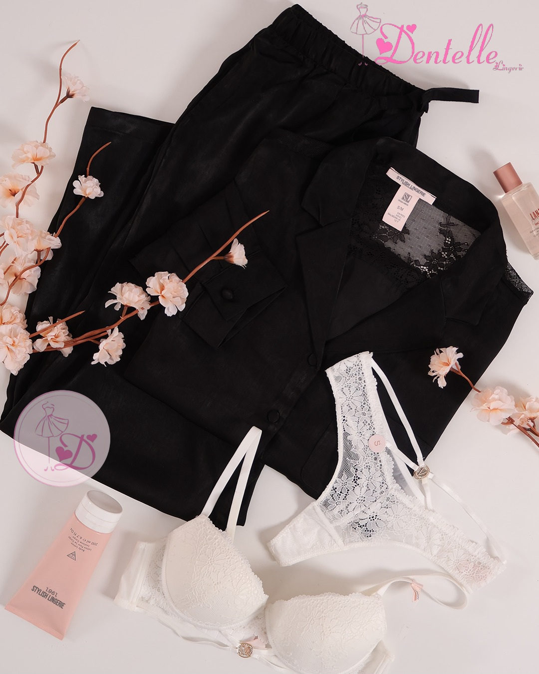 01 Pyjama HP388 Noir – Image 1