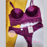 Deux pièces H20079 Aubergine