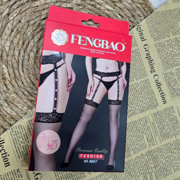 Bas porte jarretelle résille 8837