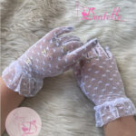 Gants tulle cœur