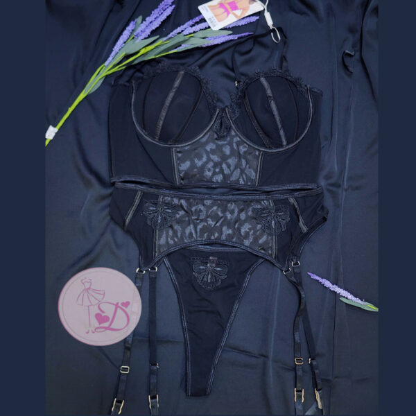 Ensemble porte jarretelle 68065 Noir