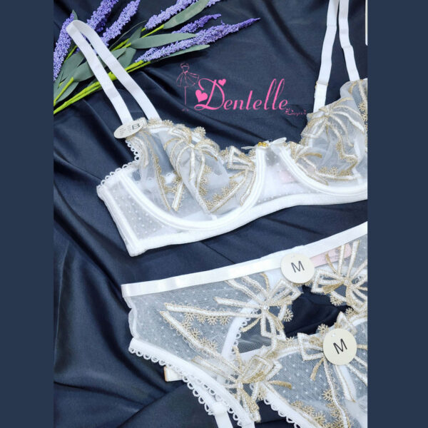 Ensemble porte jarretelle 68015 Blanc