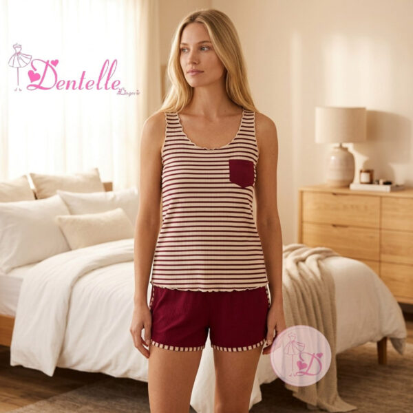 Pyjashort Y6095 Rouge