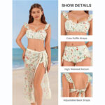 Maillot 2 pièces paréo 35001