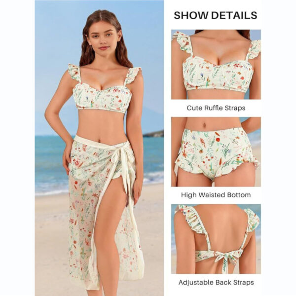 Maillot 2 pièces paréo 35001