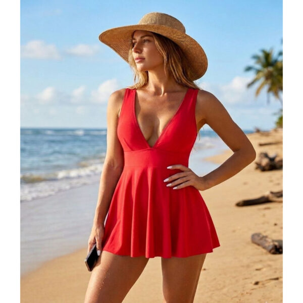 Maillot robe 35036 Rouge