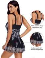 Maillot robe 35021 Noir/blanc – Image 5