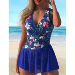 Maillot robe 35022 Bleu