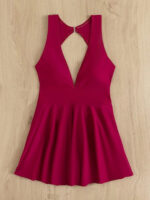 Maillot robe 35036 Burgundy – Image 2