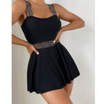 Maillot robe 35025 Noir