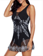 Maillot robe 35021 Noir/blanc – Image 3