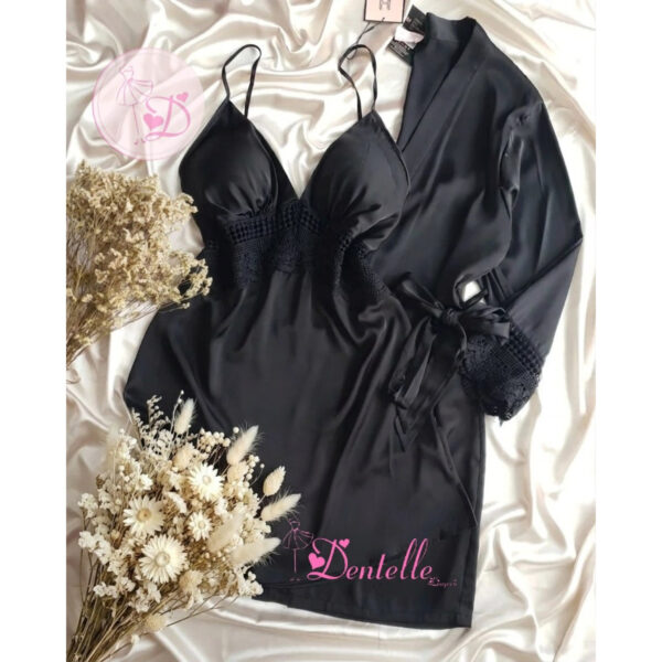Déshabillé HW10013 Noir